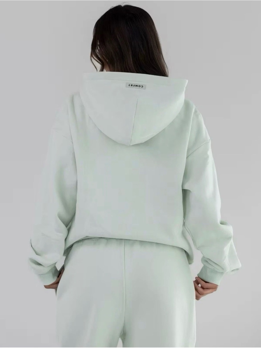 Comfrt Pastel Edit Collection Sweat Set Hoodie & Pants Green Mint Unisex Size XL